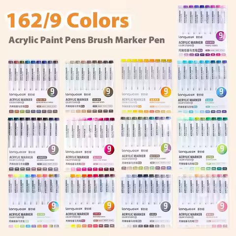 117/9 Colors Acrylic Paint Marker Professional Drawing Pens For Graffiti manga School Office Aesthet
