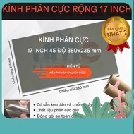 17 Inch 45 LCD Polarized Film | Dimensions 380×235 mm | Clear Display, Anti-Glare, Easy to Apply