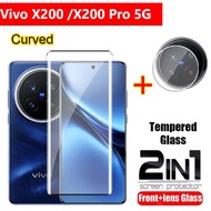Screen Protector Vivo X200 Pro X200Pro X 200Pro 5G Tempered Glass Full Camera Lens Protector Full Co