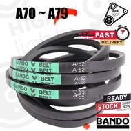 Bando Belt A70 A71 A72 A73 A74 A75 A76 A77 A78 A79 Mesin Motor Belt Compressor A 70 71 72 73 74 75 7