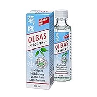 Olbas Tropfen – 1x 50 ml – zur Einnahme und Inhalation bei Erkältungskrankheiten- zur äußerlichen Anwendung bei leichten Kopfschmerzen - traditionell - alkoholfrei