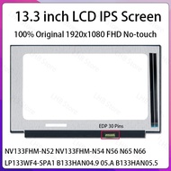 13.3" Laptop LCD Screen NV133FHM-N52 NV133FHM-N54 N56 N65 N66 LP133WF4-SPA1 B133HAN04.9 05.A B133HAN