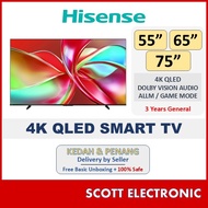 Hisense 75" 65" 55" 4K Quantum DOT Smart Tv