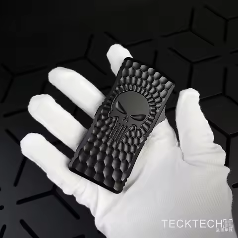 SKULL OTF Utility knife SK5 Carbon Steel Replaceable Trapezoidal Blade EDC Cutting Tool Paper Cutter