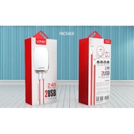 LDNIO A2204 2.4A 2USB Travel Charger UK Plug with Cable