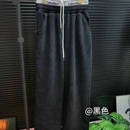 CK Women's Casual Straight Leg Pants, Pure Cotton Loose Sports Pants