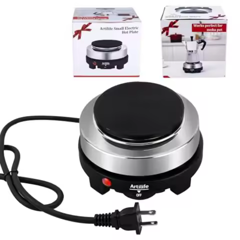 500W Small Hot Plate Mini Hot Plate 500w Small Electric Hot Plate Mini Stove Portable Stove Kitchen 