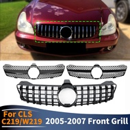 Sport Front Bumper Grille For Mercedes Benz CLS C219 W219 2005 2006 2007 like CLS350 CLS500 Tuning A