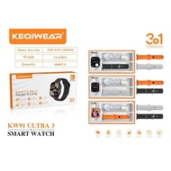 Ultra 3 Smart Watch 3+1 | Extra Strap | Wireless Charging | Bluetooth Calling | Fitness Sport Watch 