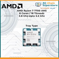 AMD Ryzen 7 7700 8 Cores upto 5.3 Ghz AM5 Processor w/ Radeon Graphics Desktop CPU Processor