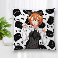 (ALL IN STOCK XZX)Customer Service Decorative Pillow Case Hoshizora Rin Anime Square Zipper Pillow B
