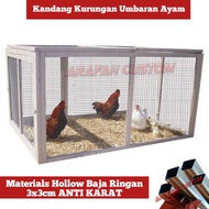 Sangkar Kandang Kurungan Umbaran Ayam Petelur Bangkok Besi Baja Ringan