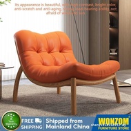 Non ToxicWonzom Solid Wood Sofa Chair Metal Sofa Chair Sponge Leisure Chair Recliner Sofa Solid Wood