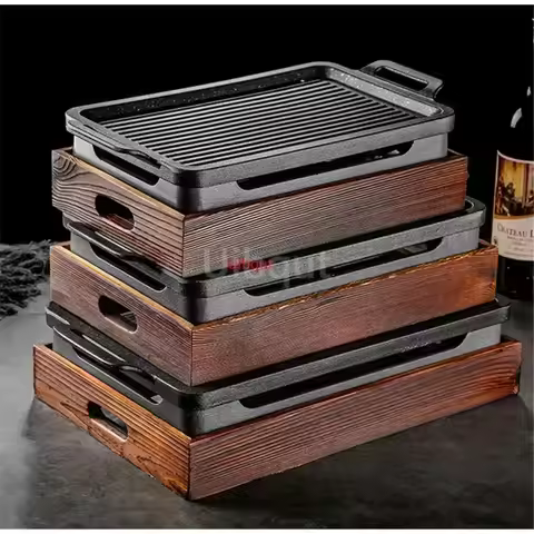 Smokeless Portable BBQ Grill Korean Japanese Barbecue Grill Charcoal BBQ Oven Alcohol Stove Househol