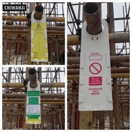 [CHiWANJi] Security Accident Prevention Tag & Holder Safety Scaffolding Inspection Card