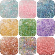 150Pcs [2X4mm] Abacus Rice Beads Ice Transparent Seed Beads Imitation Jade Beads DIY Bracelet Bracel