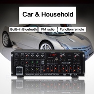 Sunbuck 2000W Power Amplifier Car Home Theater Karaoke Amplifiers Bluetooth 2 Channel Audio Stereo 10-Band HIFI AV-326BT