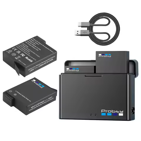 2200mAh For DJI Osmo Action 4 Action 3 Battery With LED Charger for DJI OSMO Action 4 Camera Battery