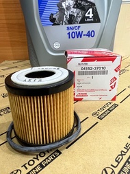 น้ำมันเครื่อง เบนซิน 10w40พร้อมกรองน้ำมันเครื่อง สำหรับ TOYOTA ALTIS ปี10-16 3ZR VIOS /YARIS ปี14-17