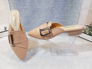 รองเท้าไซส์ใหญ่ ขนาด 41-45 Bigsize แบบเปิดส้น ส้นสูง 1 นิ้ว ใส่สวย ทันสมัย