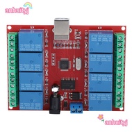 AHTY Control Switch Relay, 8-Channel 5V DC USB Relay Module, Portable Plug and Play Relay Module PC 