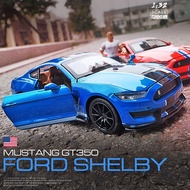 HOT!!!✱☈ pdh711 【RUM】1:32 Scale Ford Shelby GT350 Genuine authorization Alloy Car Model Light Sound effect diecast car Toys for Boys baby toys birthday gift car toys kids car model collection