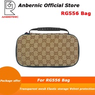 ANBERNIC RG556 BAG Parts and accessories Transparent grid Elastic storage bin Velvet protective comp