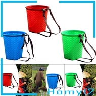 [HOMYL2] Back Basket, Agricultural Basket, Harvest Basket with Carrying System, Durable Fruit Basket