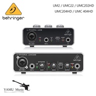 Behringer UPhoria UM2 / UMC22 / UMC202HD / UMC204HD / UMC 404HD USB Audio Interface Pre amplifier So