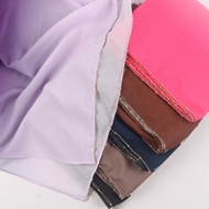 Gradient Double Colors Gold Beads Beading Beaded Bubble Chiffon Shawl Manik manik 2 Tone Pashmina Ra