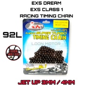 IKK RACING TIMING CHAIN JET UP 2MM/3MM (89L/91L/92L) EX5 DREAM/CLASS 1