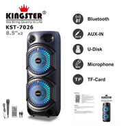 Party Speaker Karaoke Kingster KST 7026 Wireless Bluetooth with Microphone &amp; Remote Control