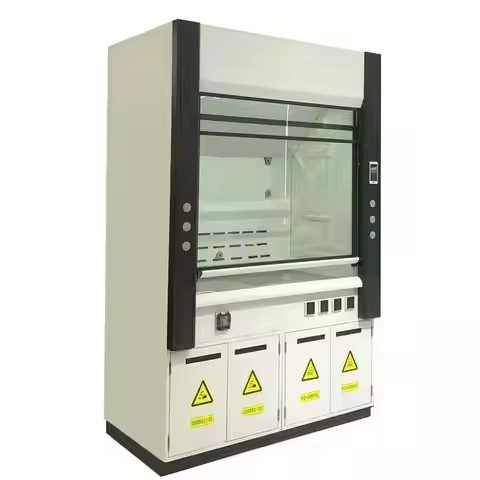 Desktop Fume Hood Adjustable Wind Speed Laboratory Fume Extractor Exhaust Fan Acid Resistant Fume Cu