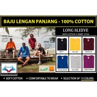 COMFY Cotton Long-Sleeve T-shirt ~ Lengan Panjang ~ OREN SPORT CT54