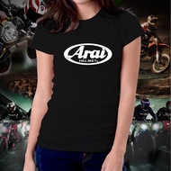♞Motorcycle Rider Arai Helmet Tshirt for Women 03