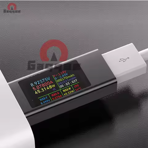 KWS-MX23 USB Tester 1.06in IPS Display DC 4-30V 0-8A Power Meter Voltage Current Capacity Monitor fo