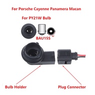 BAU15S PY21W Bulb Socket For Porsche Cayenne Turn Signal Light Lamp Holder Connector