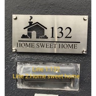 CUSTOMIZE STAINLESS STEEL HOUSE NUMBER PLATE Adders