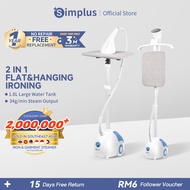 Simplus Iron Steam Garment Steamer 2000W  11-Iron Mode Stainless Steel Soleplate 34g/min Steam Outpu