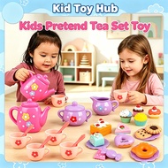 Kids Pretend Tea Set Toy Kitchen Playset Teapot Cup Dessert BPA Free Pretend Play Mainan Budak Gifts