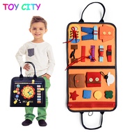 Kids Busy Board Buckle 1-5 Years Old Montessori Toy preschool activity book Buckle Training Essentia
