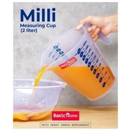 MILLI Measuring cup 1 Liter and 2 Liter BPA FREE Basic Home By LION STAR
