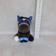 PRELOVED Uberleben No. 9 Japanese Thoroughbread racehorse Small Mascot Plush Idol Horse Selection 82