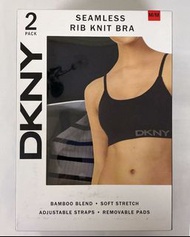 DKNY Women's Seamless Rib Knit 2 Pack Bralette Bra //女裝無鋼圈內衣一盒兩色/全新現貨/正版正貨