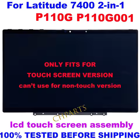 04HP6F For Dell Latitude 7400 2-in-1 P110G P110G001 14" FHD IPS LCD Touch Screen Display Replacement