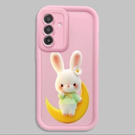Casing hp for Samsung A17 4G A17 5G M17 5G F17 5G Case Rabbit Moon Silicone Case Cesing Softcase Bac