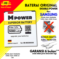 Batre/baterai double power 5000 mAh SAMSUNG J2 PRIME/PRO/J3 2016/J5 2015/GRAND PRIME batre dobel IC