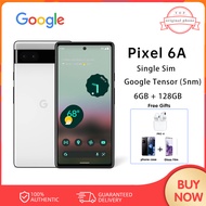 Google Pixel 6A ปลดล็อคซิมเดียว + ESIM 5G โทรศัพท์มือถือ Google Tensor (5nm) 4410 MAh 8GB + 128GB NFC เดิม