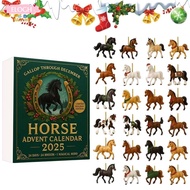 ELO11 Horse Advent Calendar, Collectible Items Horses Figurines Christmas Countdown Calendar,  2d Fl