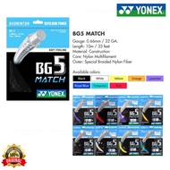 Yonex BG 5 MATCH BG5 BADMINTON BADMINTON Strings ORGINAL